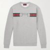 Logo-Embroidered Striped Cotton-Jersey Sweater Logo-Embroidered Striped Cotton-Jersey Sweater