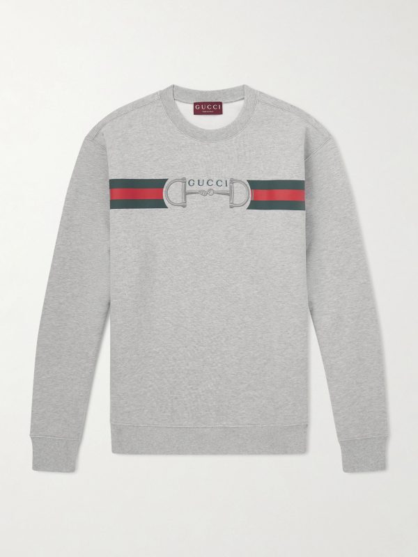 Logo-Embroidered Striped Cotton-Jersey Sweater Logo-Embroidered Striped Cotton-Jersey Sweater