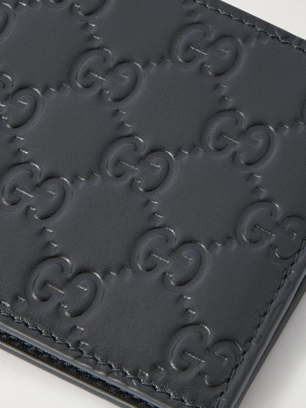 Arabella Logo-Debossed Leather Billford Wallet - CU Arabella Logo-Debossed Leather Billford Wallet - CU