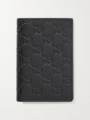 Arabella Logo-Debossed Leather Passport Case