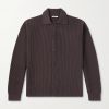 Ribbed-Knit Wool Cardigan Ribbed-Knit Wool Cardigan