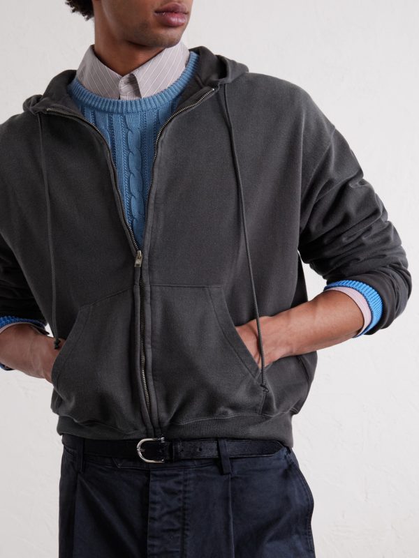 Product Dyed Pima Cotton Zip-Up Hoodie - CU