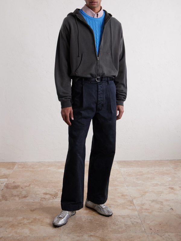 Product Dyed Pima Cotton Zip-Up Hoodie - OU