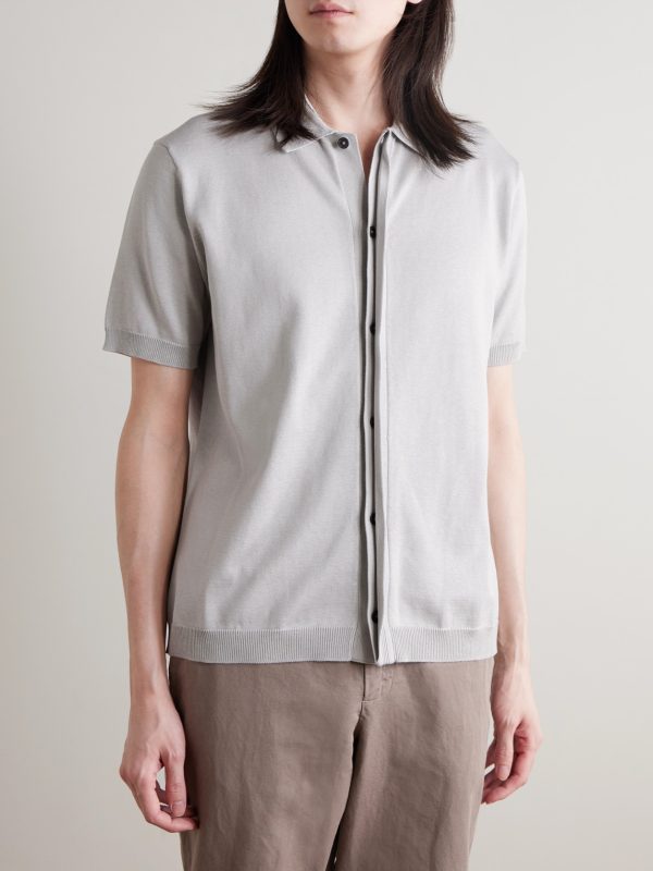 Organic Cotton and Silk-Blend Shirt - FR Organic Cotton and Silk-Blend Shirt - FR