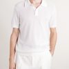 Honeycomb-Knit Organic Cotton Polo Shirt - FR Honeycomb-Knit Organic Cotton Polo Shirt - FR
