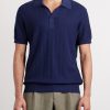 Silk and Cotton-Blend Knitted Polo Shirt - FR Silk and Cotton-Blend Knitted Polo Shirt - FR