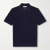 Honeycomb-Knit Organic Cotton Polo Shirt Honeycomb-Knit Organic Cotton Polo Shirt