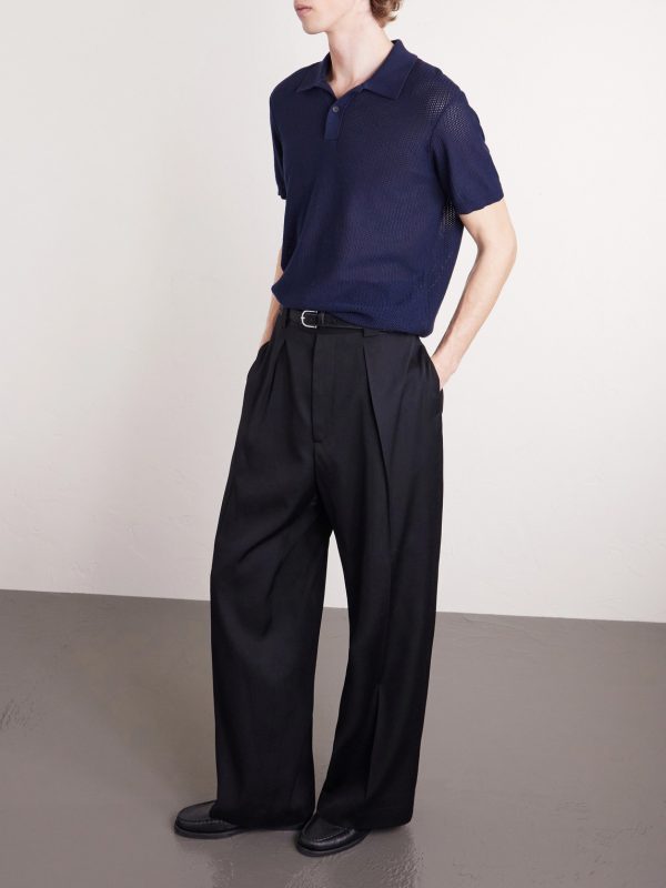 Honeycomb-Knit Organic Cotton Polo Shirt - OU Honeycomb-Knit Organic Cotton Polo Shirt - OU