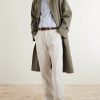 Cutaway-Collar Cotton, Linen and Cashmere-Blend Shirt - OU
