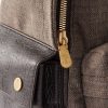Leather-Trimmed Woven Backpack - CU Leather-Trimmed Woven Backpack - CU
