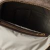 Leather-Trimmed Woven Backpack - E1 Leather-Trimmed Woven Backpack - E1