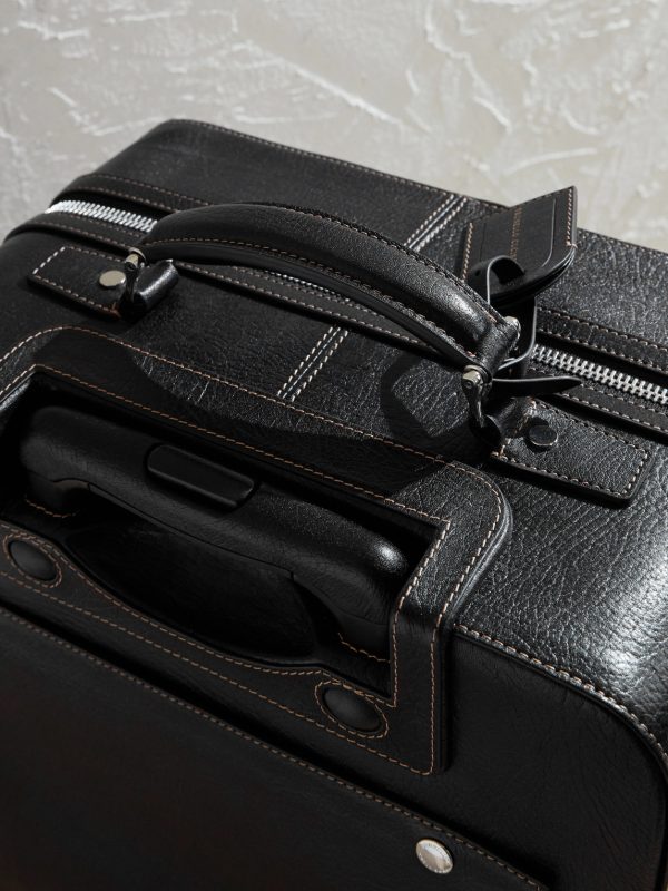 Full-Grain Leather Carry-On Suitcase - CU Full-Grain Leather Carry-On Suitcase - CU