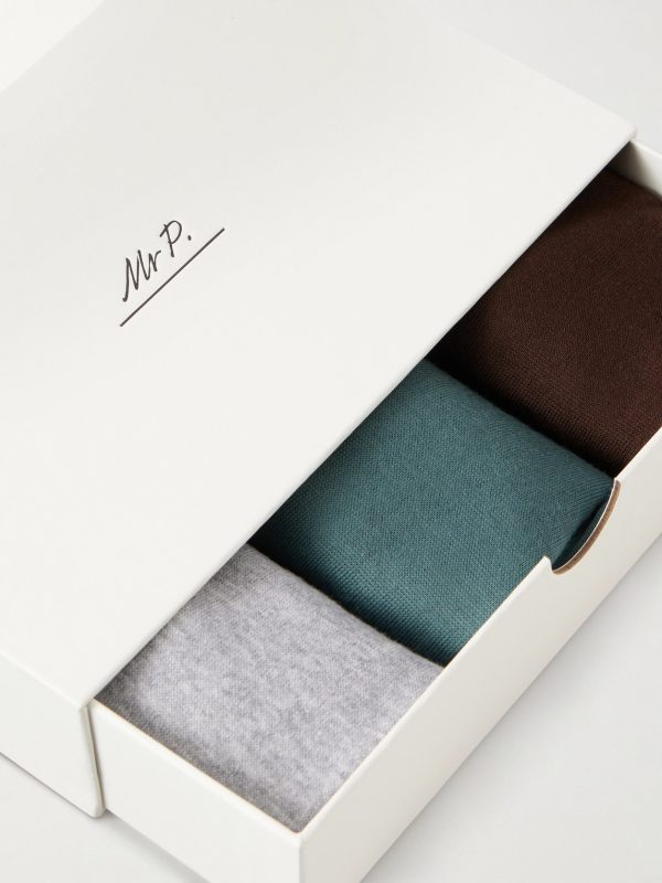 Three-Pack Organic Cotton Socks - CU