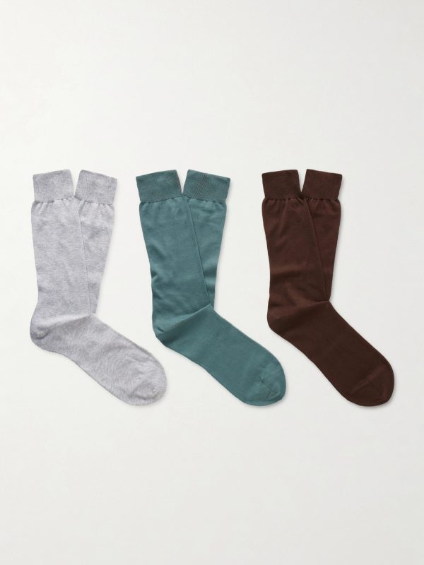Three-Pack Organic Cotton Socks