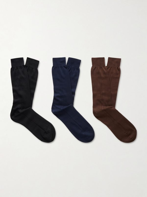 Three-Pack Organic Cotton Socks