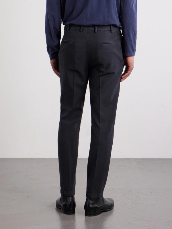 Straight-Leg Cotton-Blend Chinos - BK Straight-Leg Cotton-Blend Chinos - BK