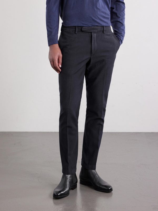 Straight-Leg Cotton-Blend Chinos - FR Straight-Leg Cotton-Blend Chinos - FR