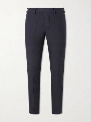 Straight-Leg Cotton-Blend Chinos