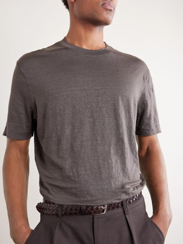 Linen-Blend T-Shirt - CU