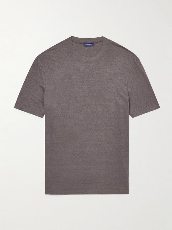 Linen-Blend T-Shirt