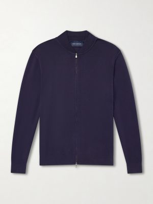 Zip-Up Cotton Sweater Zip-Up Cotton Sweater