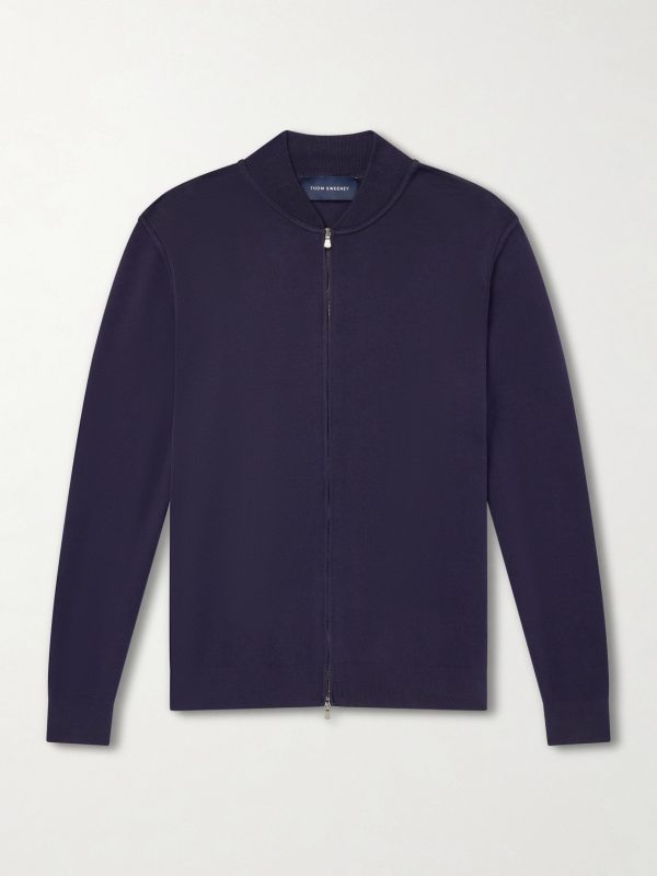 Zip-Up Cotton Sweater Zip-Up Cotton Sweater