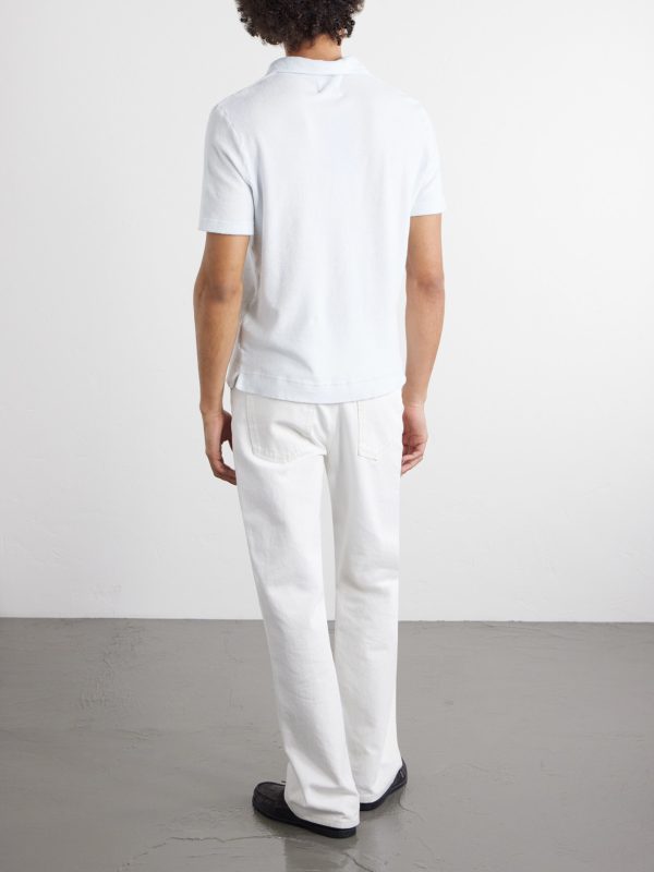 Terry-Cotton Polo Shirt - BK
