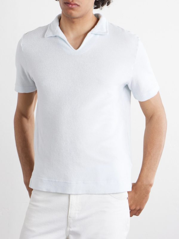 Terry-Cotton Polo Shirt - FR