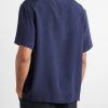 Camp-Collar Silk Shirt - BK Camp-Collar Silk Shirt - BK
