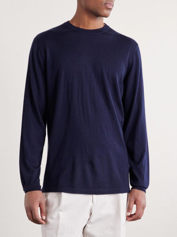 Cashmere and Silk-Blend Sweater - BK Cashmere and Silk-Blend Sweater - BK