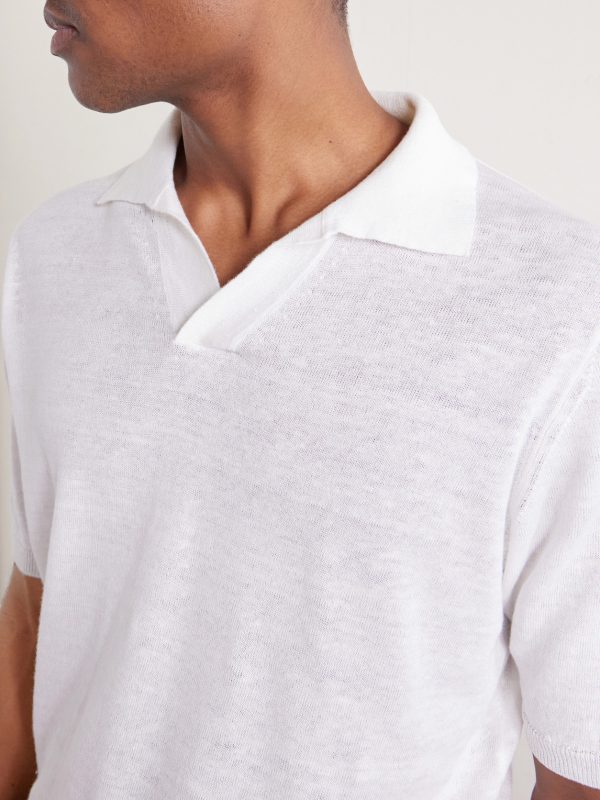 Linen and Cotton-Blend Polo Shirt - CU Linen and Cotton-Blend Polo Shirt - CU