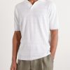 Linen and Cotton-Blend Polo Shirt - FR Linen and Cotton-Blend Polo Shirt - FR