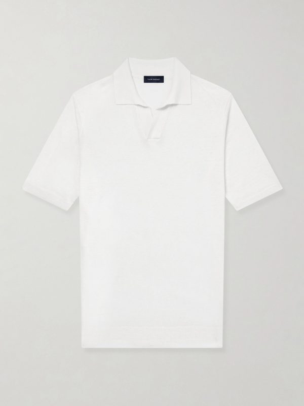 Linen and Cotton-Blend Polo Shirt Linen and Cotton-Blend Polo Shirt
