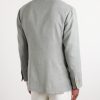 Wool, Silk and Linen-Blend Blazer - BK