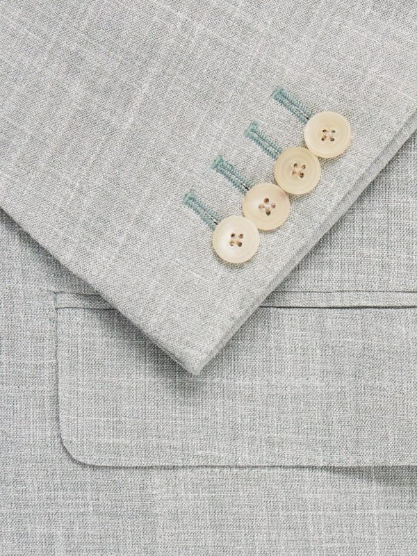 Wool, Silk and Linen-Blend Blazer - E1