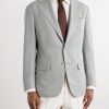 Wool, Silk and Linen-Blend Blazer - FR