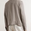 Linen Bomber Jacket - BK Linen Bomber Jacket - BK