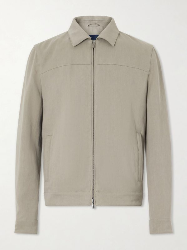 Linen Bomber Jacket Linen Bomber Jacket