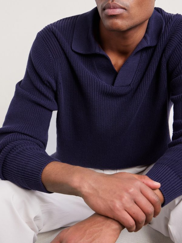 Cotton Polo Sweater - CU Cotton Polo Sweater - CU