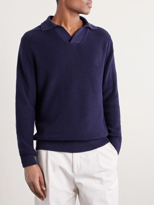 Cotton Polo Sweater - FR Cotton Polo Sweater - FR