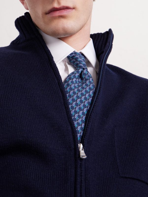 8cm Printed Silk Tie - CU 8cm Printed Silk Tie - CU