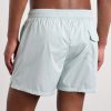 Straight-Leg Mid-Length Swim Shorts - BK