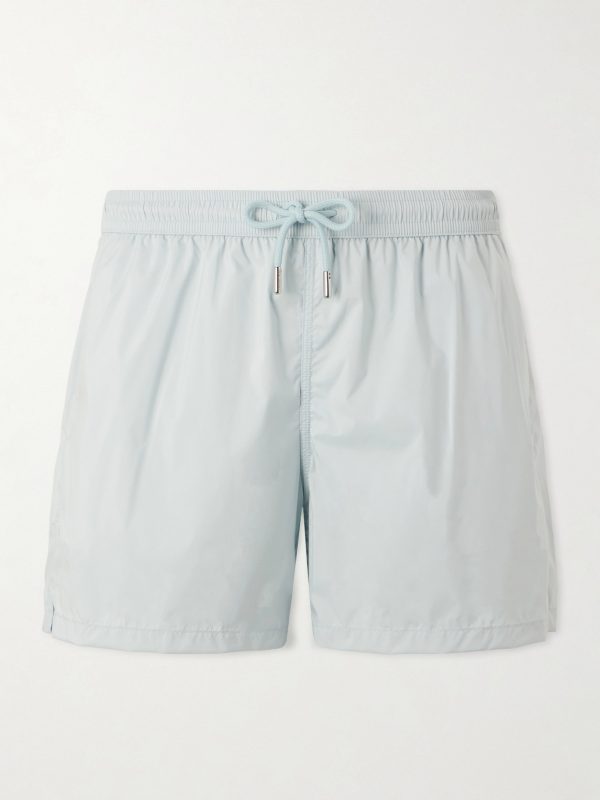 Straight-Leg Mid-Length Swim Shorts