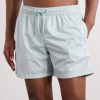 Straight-Leg Mid-Length Swim Shorts - OU