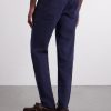 Straight-Leg Linen Drawstring Trousers - BK