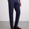 Straight-Leg Linen Drawstring Trousers - FR