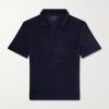 Terry-Cotton Polo Shirt