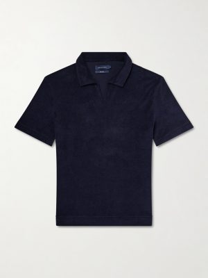 Terry-Cotton Polo Shirt Terry-Cotton Polo Shirt