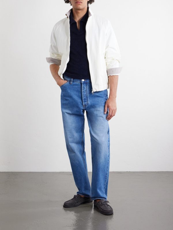 Terry-Cotton Polo Shirt - OU