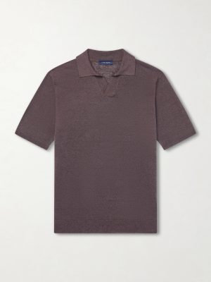Linen and Cotton-Blend Polo Shirt Linen and Cotton-Blend Polo Shirt